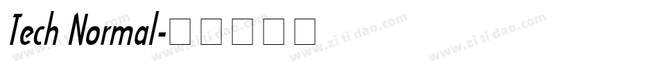 Tech Normal字体转换